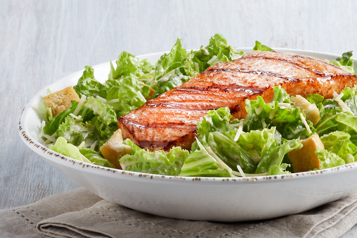 Order Salmon Caesar (P) food online from Newks Eatery store, Athens on bringmethat.com