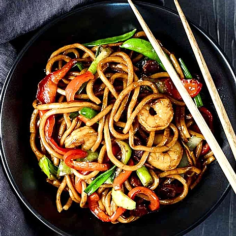 Order Shrimp Lo Mein  food online from Mahfy Meals To Go store, Hawthorne on bringmethat.com