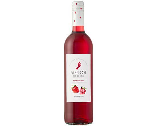 Order Barefoot Fruit-Scato Strawberry Moscato, 750mL blush wine (7.5% ABV) food online from Signal Liquor store, Signal Hill on bringmethat.com