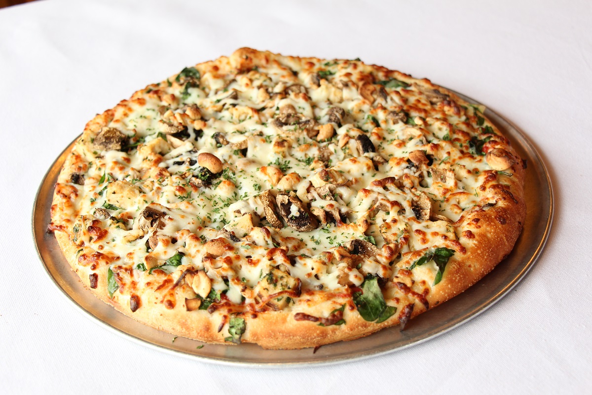 Order Nutty Chicken Gourmet Pizza food online from Palios Pizza Cafe of Mansfield store, Mansfield on bringmethat.com