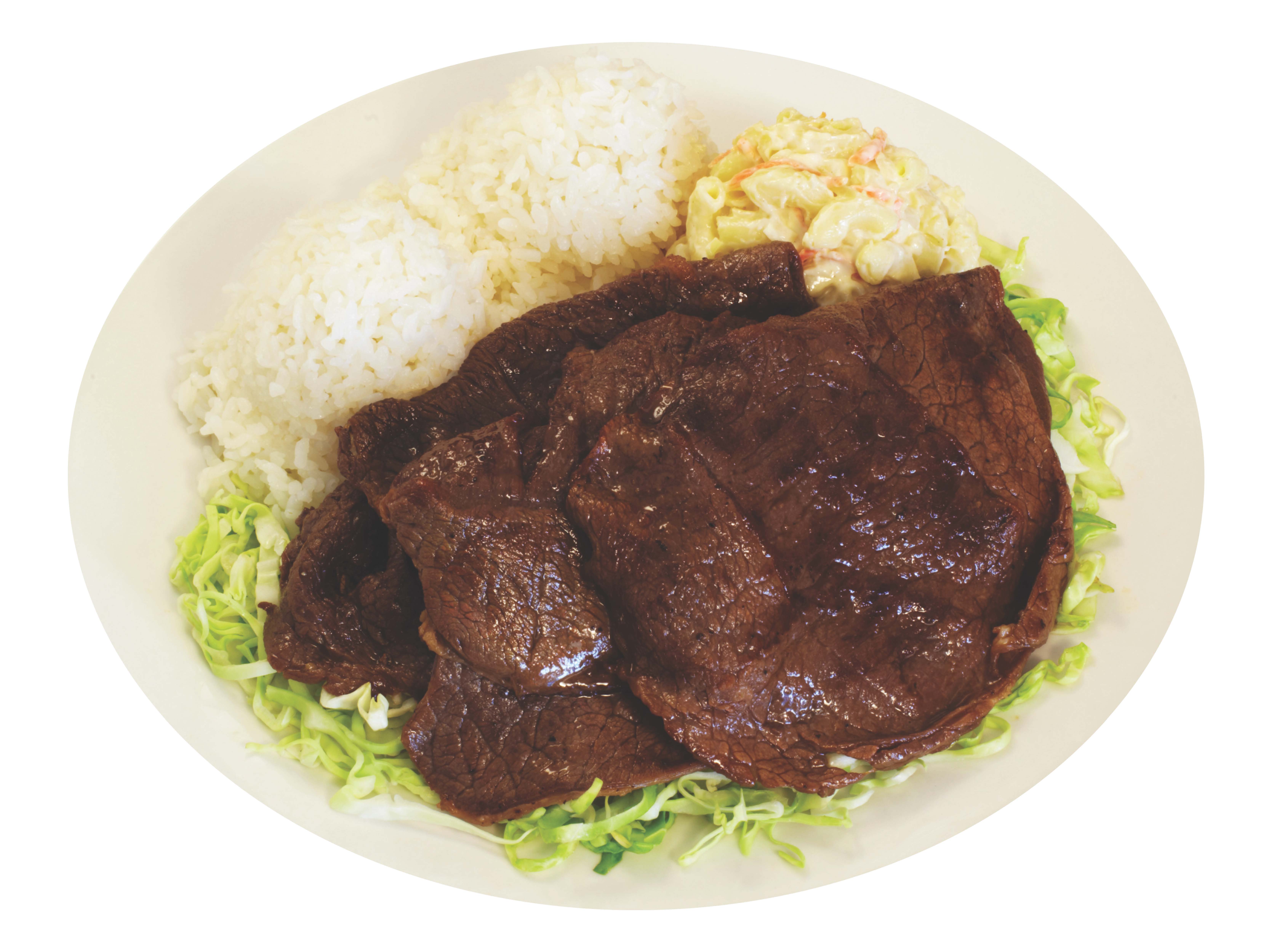 Order Regular Hawaiian BBQ Beef Plate Lunch food online from L&L Hawaiian Bbq store, Las Vegas on bringmethat.com