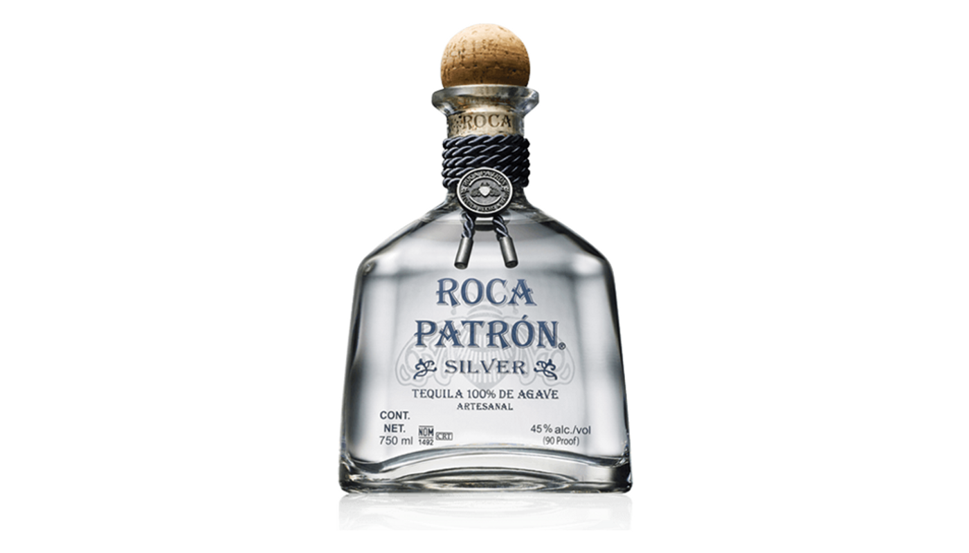 Order Roca Patron Silver Tequila 375mL food online from Liquor Palace store, Burbank on bringmethat.com