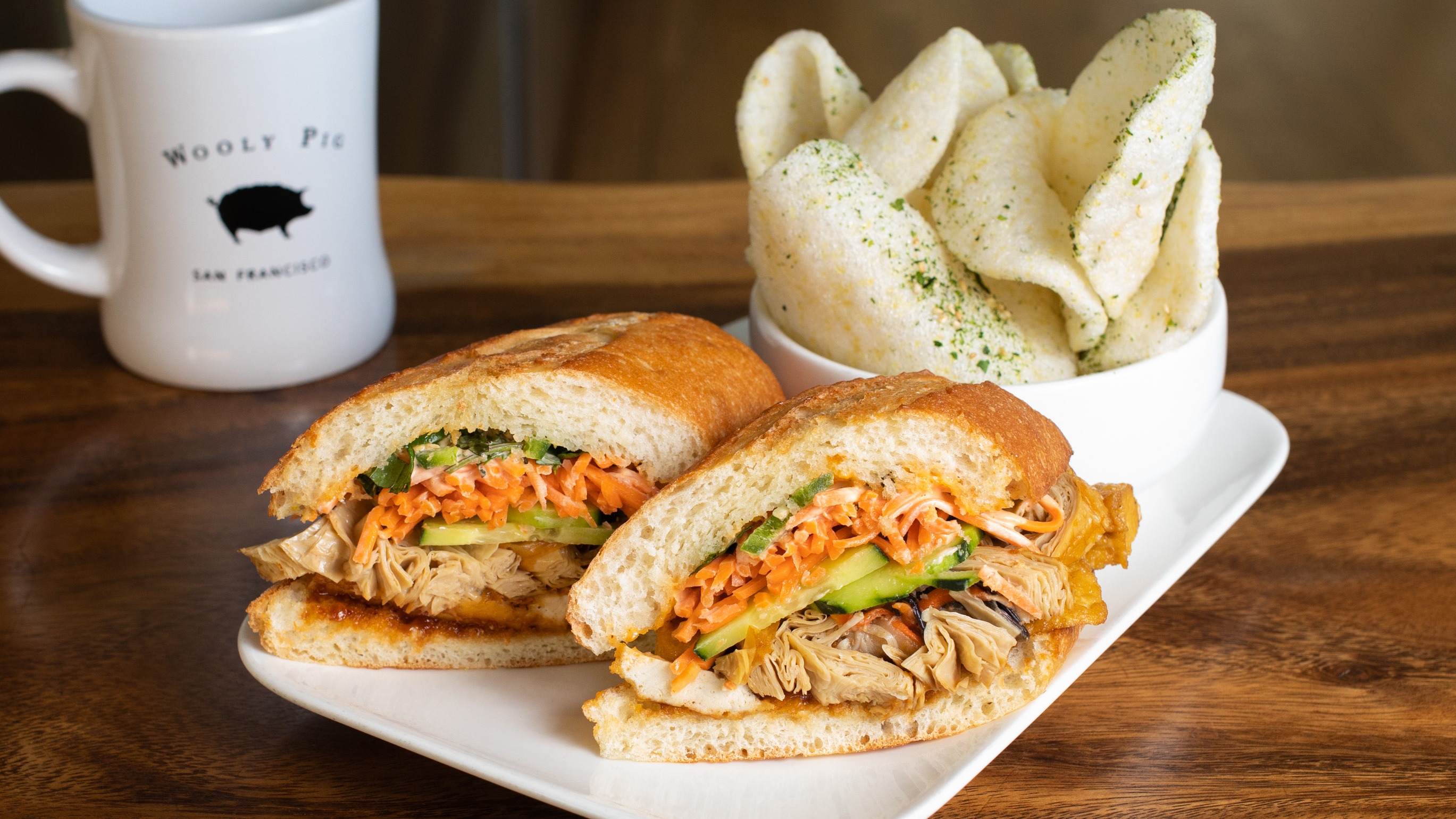 Order Vegetarian Banh Mi food online from Wooly Pig store, San Francisco on bringmethat.com