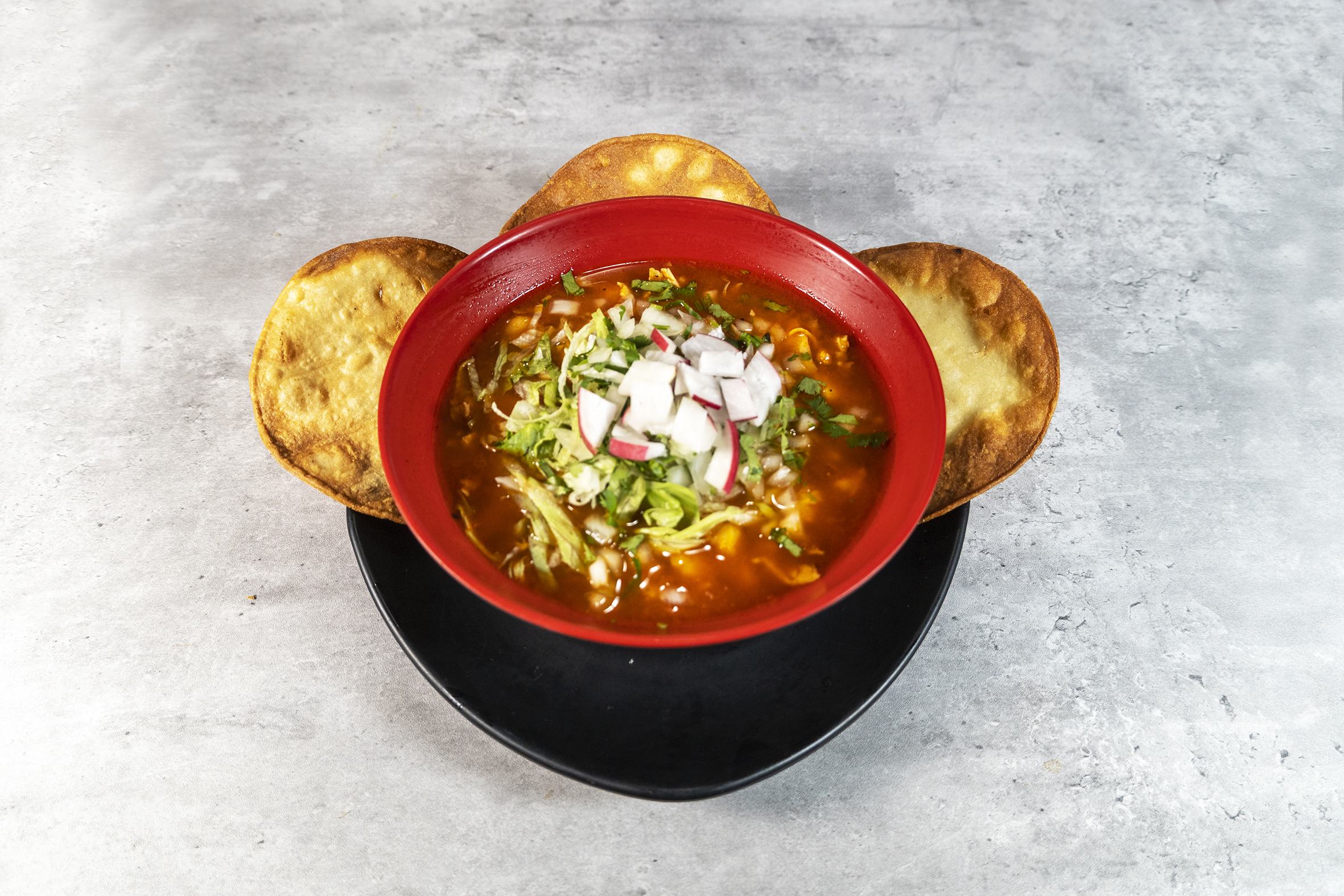 Order Pozole food online from Pancho Villa Mexican Grill store, North Plainfield on bringmethat.com