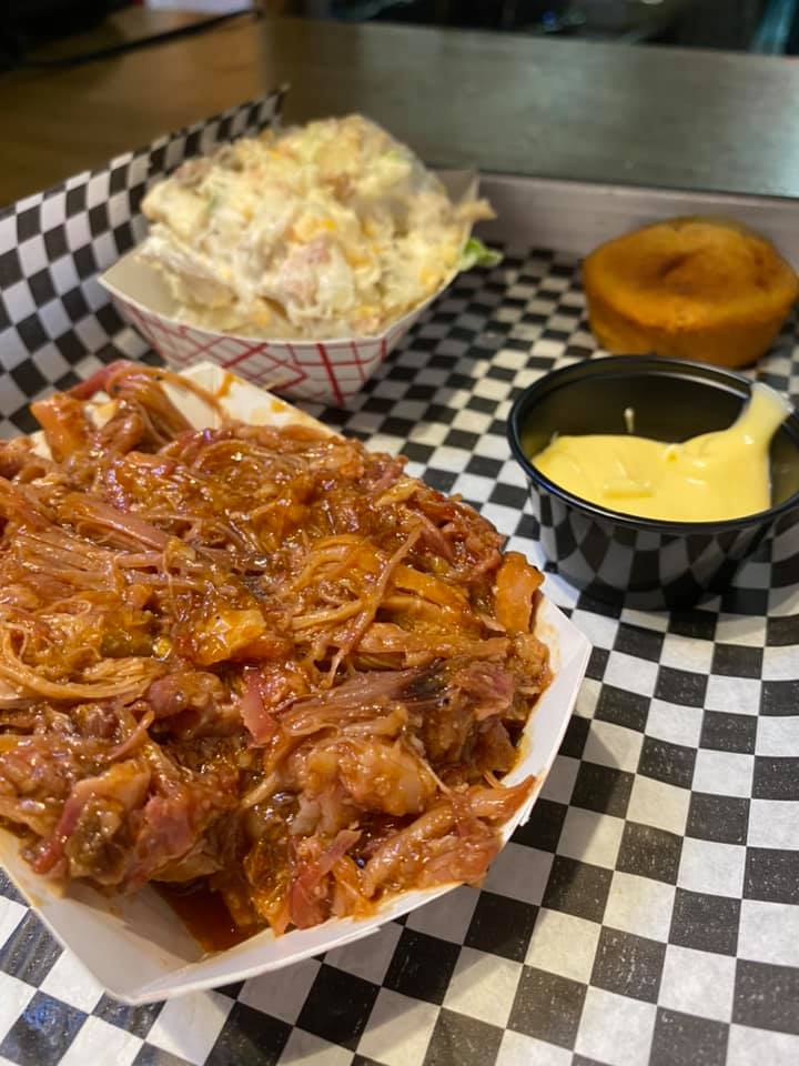 Order 1/2 lb of Pulled Pork food online from Holy Smokes store, Yuma on bringmethat.com