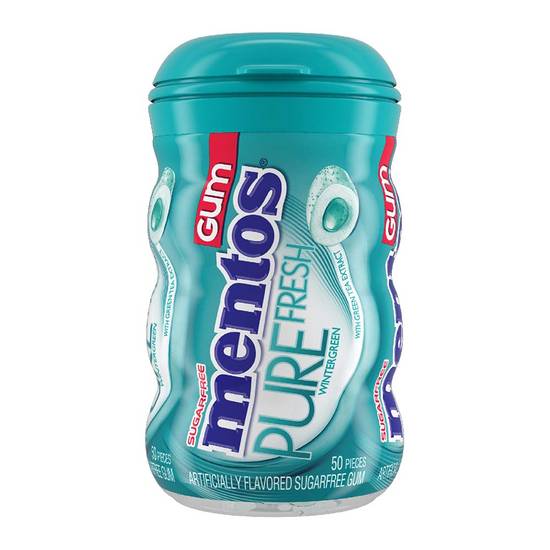 Order Mentos Pure Fresh Sugar-Free Chewing Gum with Xylitol Wintergreen (50 ct) food online from Rite Aid store, Eugene on bringmethat.com