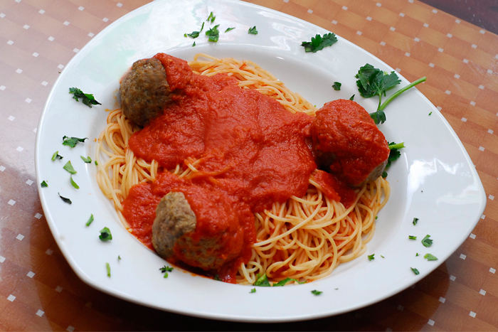 Order Pasta with Meatballs food online from Country Bay Pizza store, Bronx on bringmethat.com