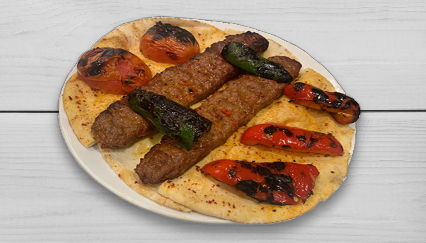 Order Adana Kabob ( Mild Spicy ) food online from Waba Grill store, Fullerton on bringmethat.com