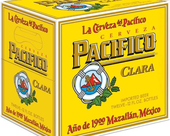 Order Pacifico, 12pk- 12oz bottles (4.4% ABV) food online from Moby Liquor store, Los Angeles on bringmethat.com