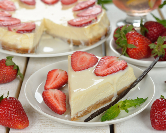 Order Strawberry New York Cheesecake food online from Cheesecake And Dessert Bar store, San Francisco on bringmethat.com