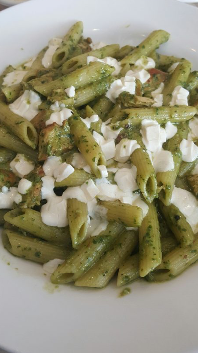 Order Penne Pesto food online from Eggty 8 Cafe store, Fort Lee on bringmethat.com
