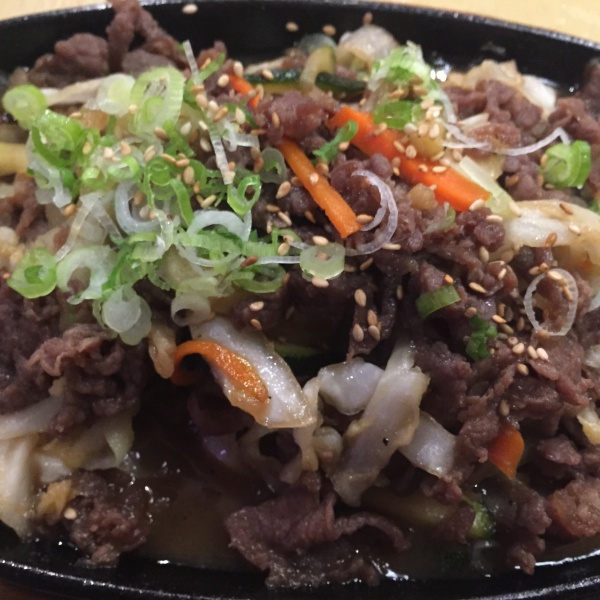 Order Bulgogi Hot Plate Dinner food online from Dono Sushi Cafe store, Chino on bringmethat.com