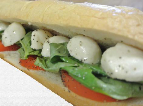Order Caprese Sandwich food online from North End Pizza store, Los Angeles on bringmethat.com