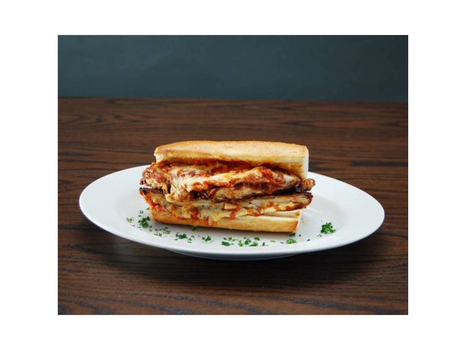Order Chicken Parmigiana Sandwich food online from Rosati Pizza store, Milwaukee on bringmethat.com