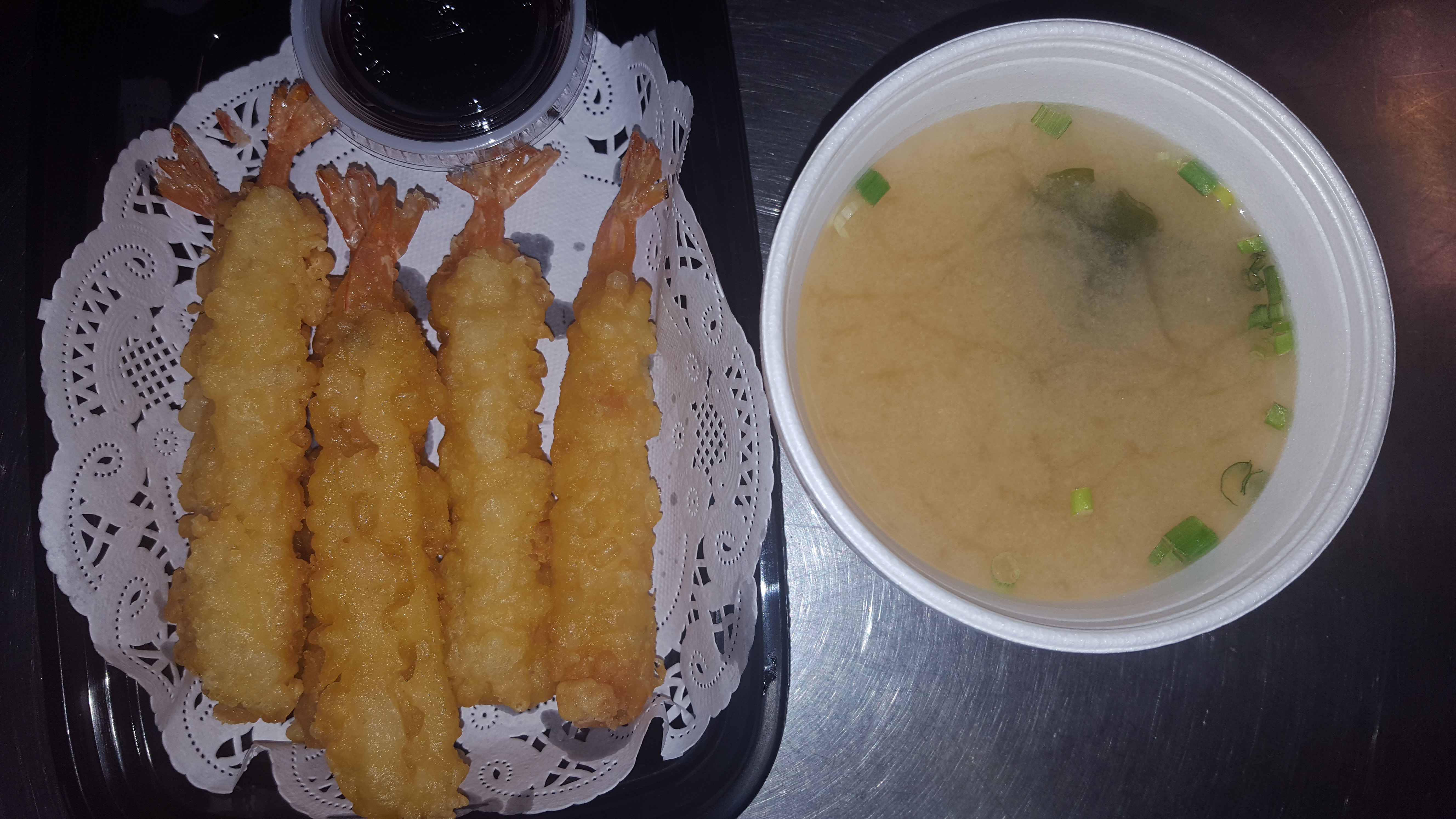 Order A9. Shrimp Tempura with Miso Soup food online from 88 Chinese & Sushi Sherman Oaks store, Van Nuys on bringmethat.com
