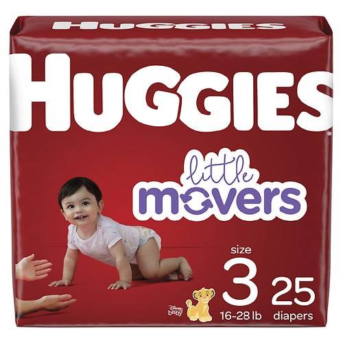 Order Huggies Little Movers Baby Diapers Size 3 - 25.0 ea food online from Walgreens store, Westerly on bringmethat.com