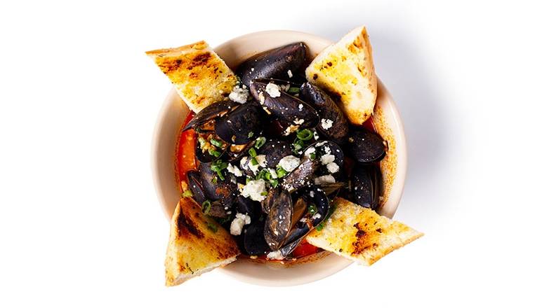 Order *Buffalo Bleu Cheese Mussels* food online from Tap Room store, Massapequa Park on bringmethat.com