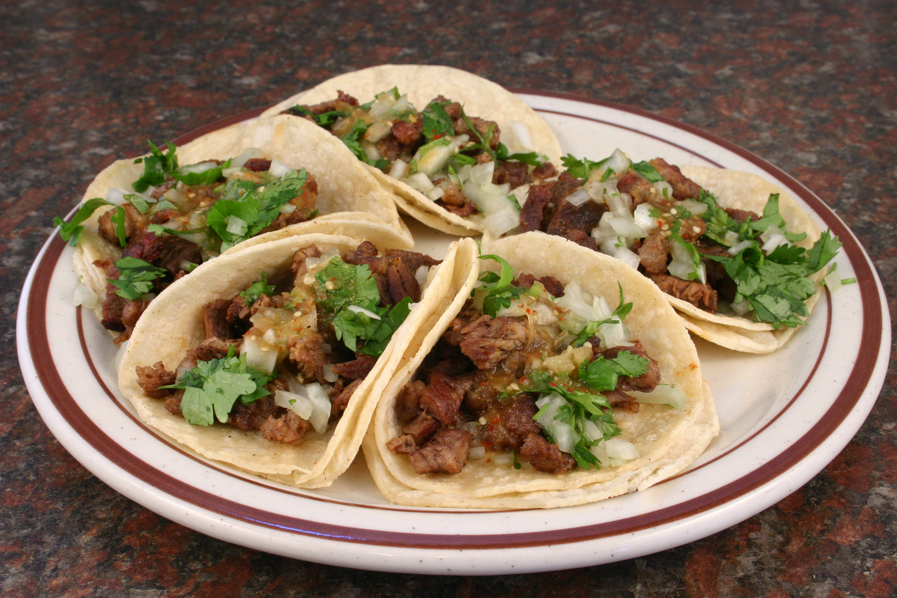 Order 3. Five Tacos food online from La Fondita Ii store, Seattle on bringmethat.com