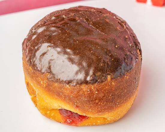 Order Raspberry Jelly Filled - Chocolate food online from Bob Donuts store, San Francisco on bringmethat.com