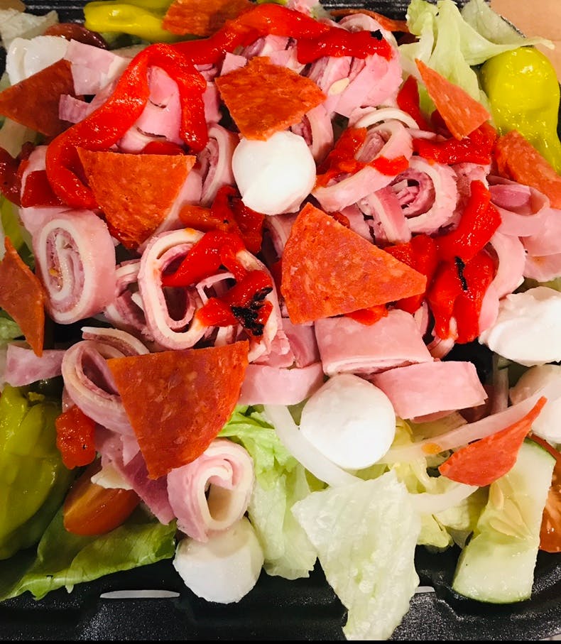 Order Antipasto Salad - Medium food online from Nicks Diner store, Oneonta on bringmethat.com
