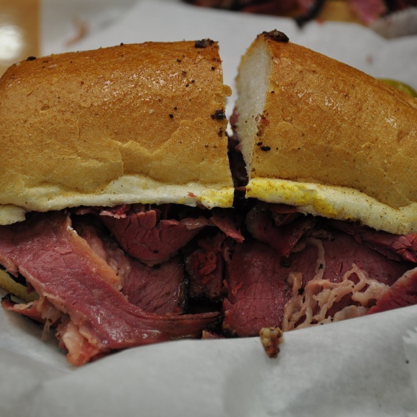 Order Hot Pastrami Sub food online from Ameci Pizza & Pasta store, Los Angeles on bringmethat.com