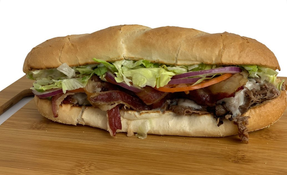 Order The Fletch - Roast Beef, Bacon, Swiss & Ranch food online from Mr. Zub's Deli store, Akron on bringmethat.com