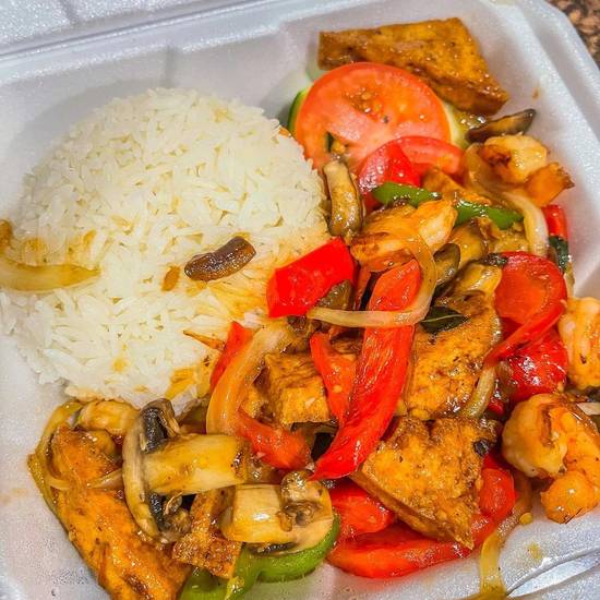 Order Basil Tofu food online from Bibo's Cafe store, Harris County on bringmethat.com