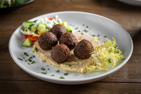 Order Falafel Hummus Plate food online from Cupitol Coffee & Eatery store, Chicago on bringmethat.com