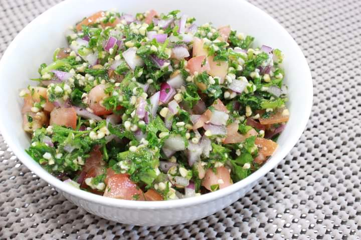 Order Tabouleh Salad food online from Olives Mediterranean Grill store, Arlington on bringmethat.com