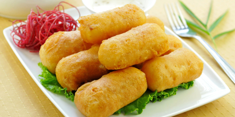 Order 102. Fried Milk Custard food online from Pinang store, Forest Hills on bringmethat.com