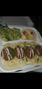 Order Falafel Plate food online from Baba K store, Rancho Cucamonga on bringmethat.com