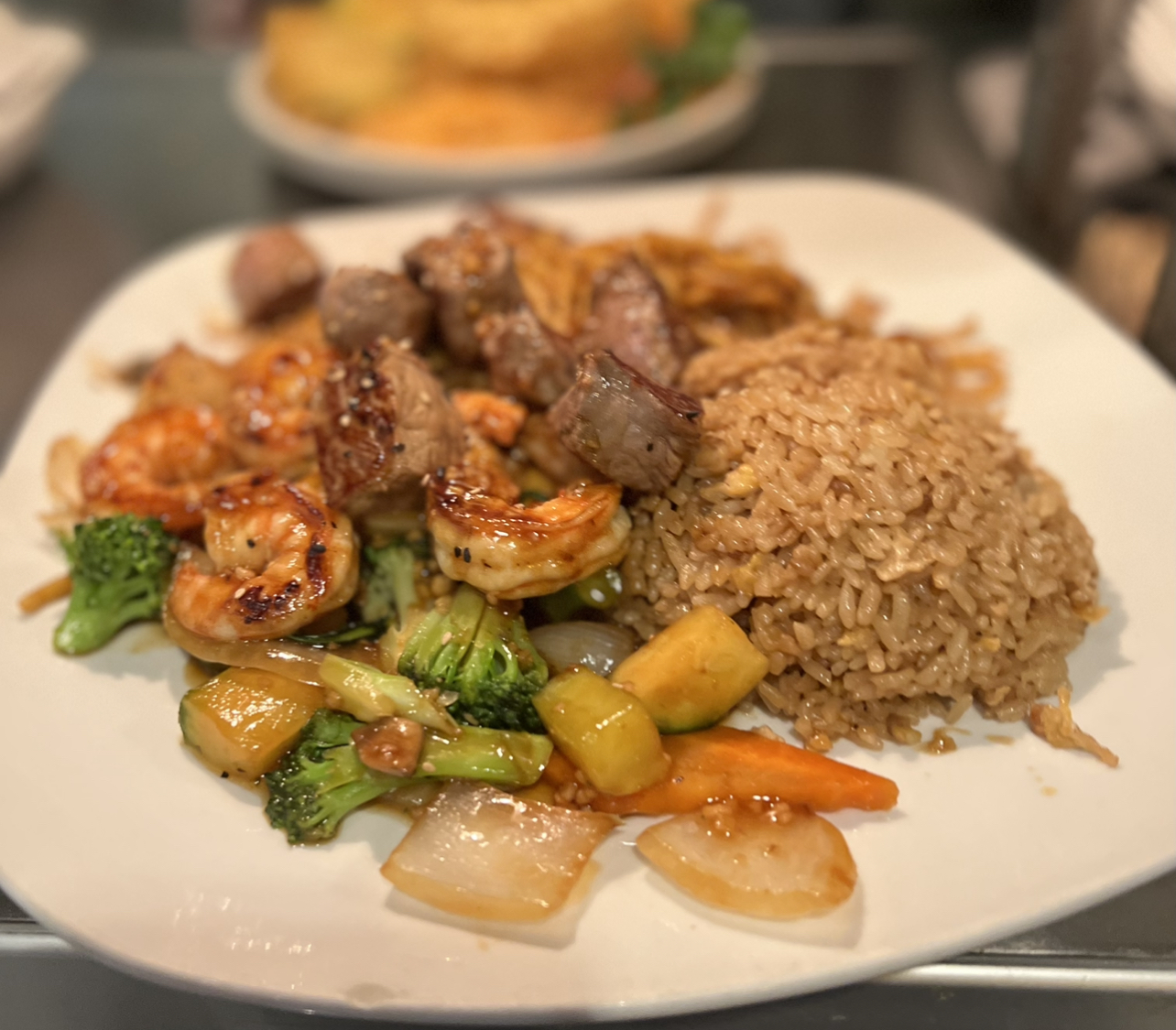 Order Steak and Shrimp Hibachi Combo food online from Bluefin Steak House & Sushi store, Howell on bringmethat.com