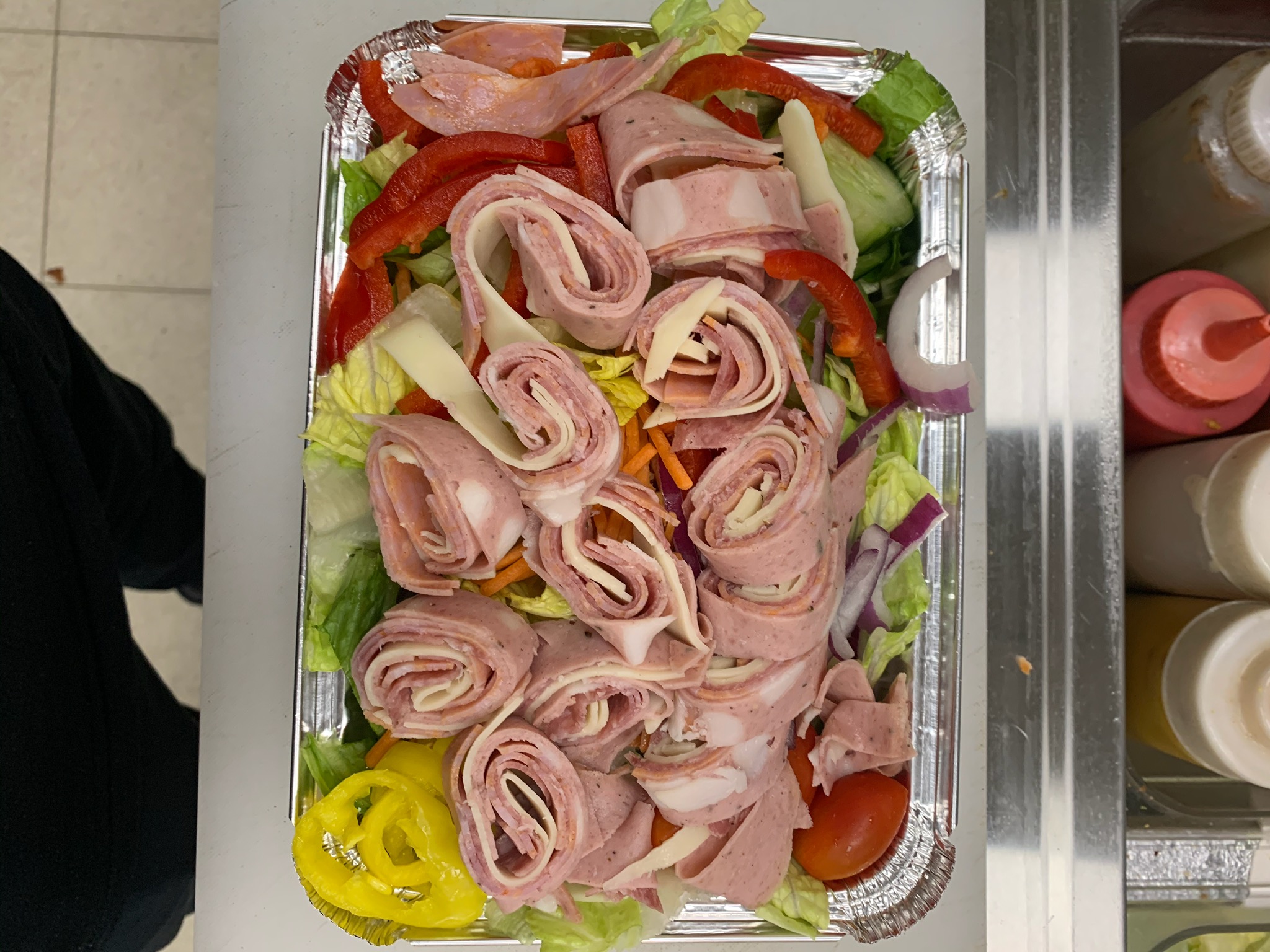 Order Antipasto Salad  food online from Rome pizza (catering) store, Boston on bringmethat.com