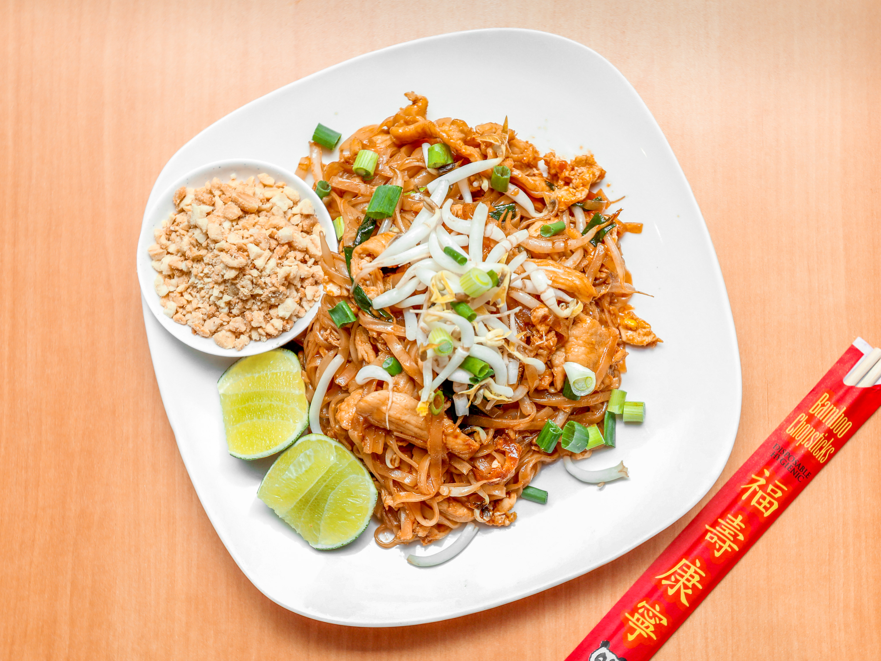 Order Pad Thai Stir-Fry Noodle food online from Thai Esarn store, Omaha on bringmethat.com