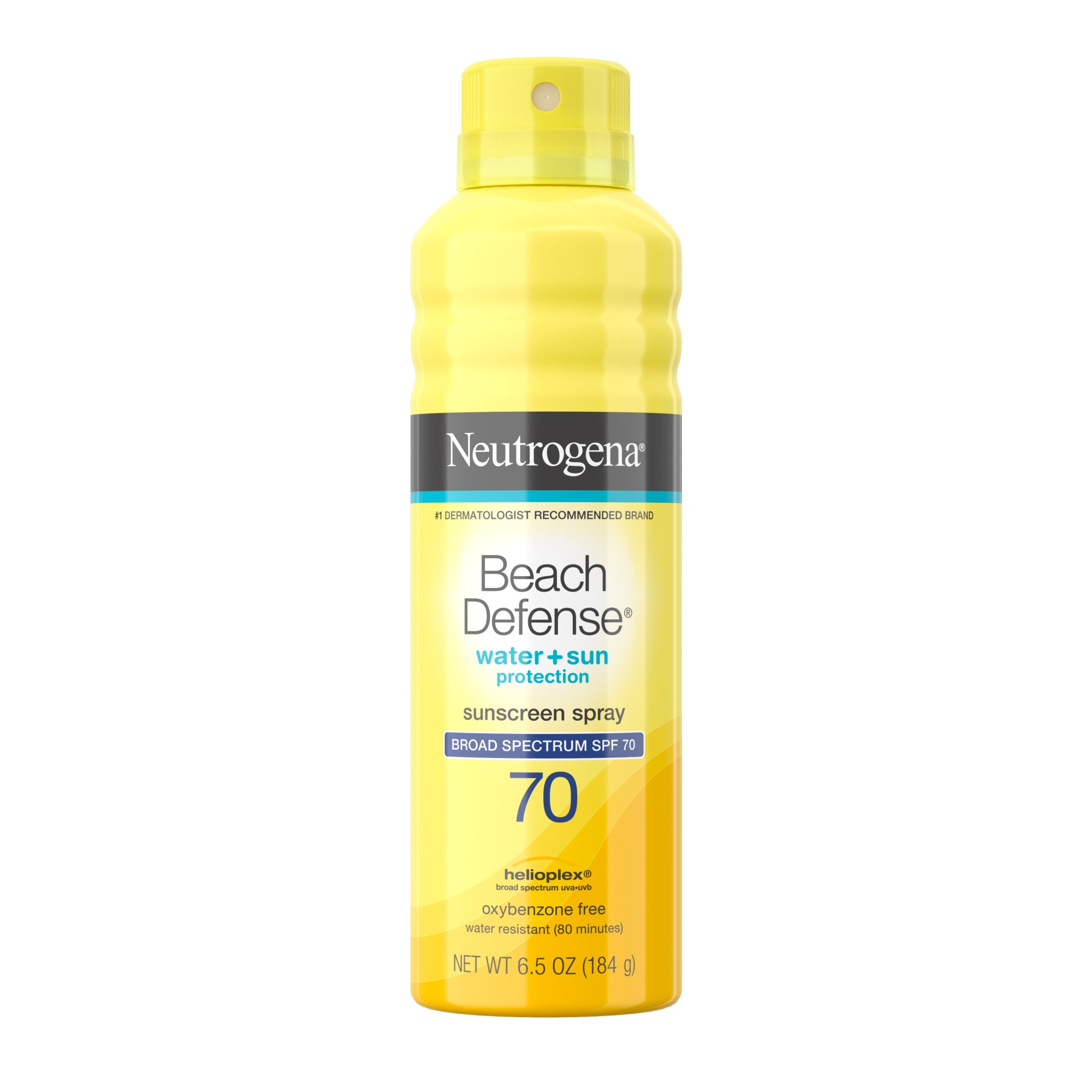 Order Neutrogena Beach Defense Oil-Free Body Sunscreen Spray - SPF 70, 6.5 oz food online from Rite Aid store, MILLER PLACE on bringmethat.com