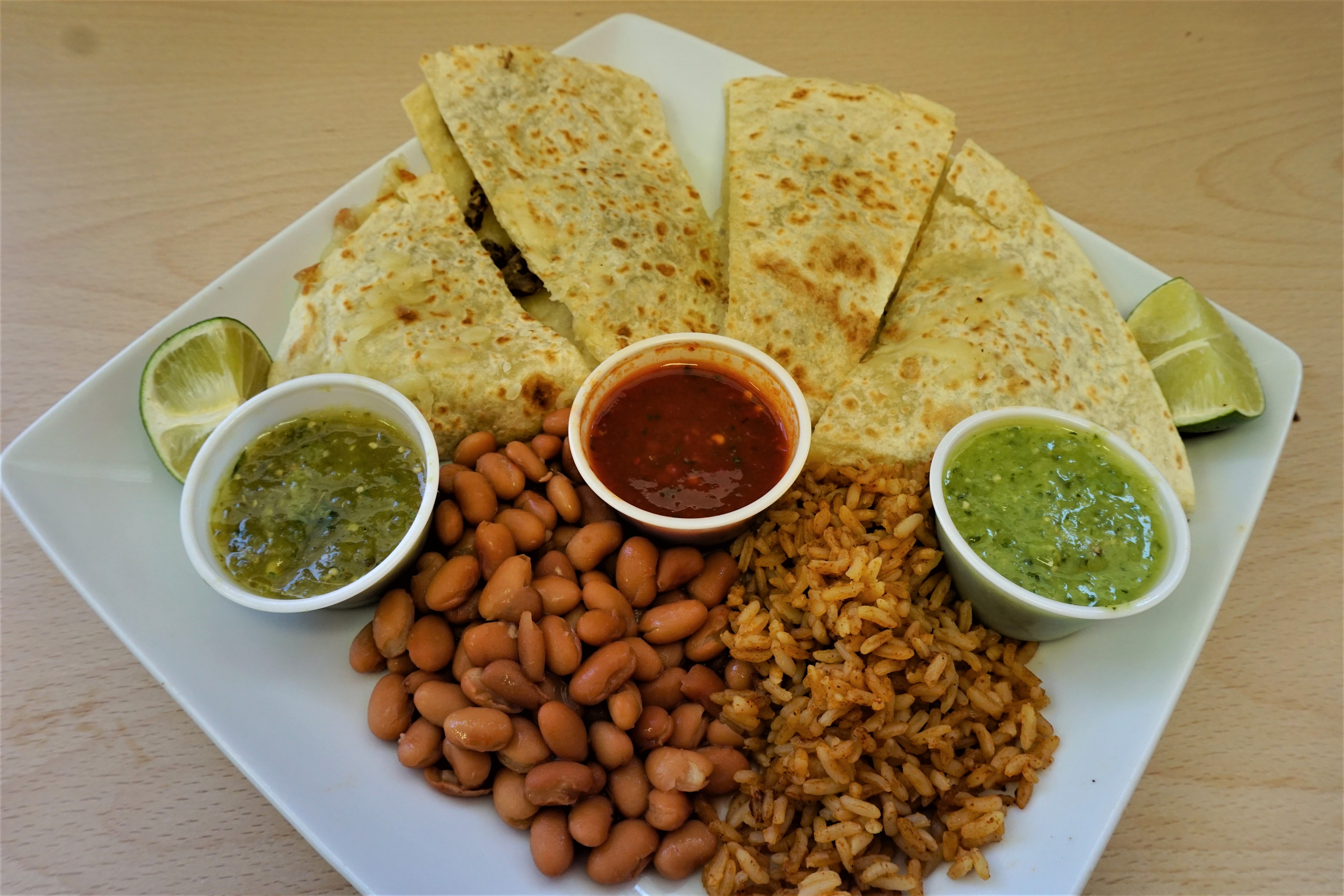 Order Meat Quesadilla food online from Taco Express store, Los Angeles on bringmethat.com