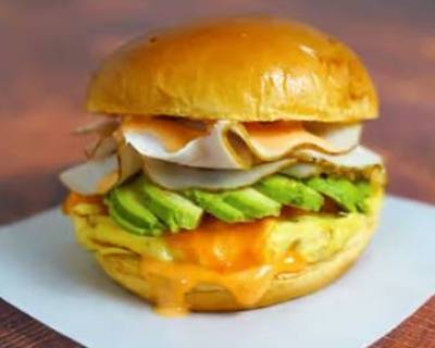 Order Smoked Turkey, Egg, & Avocado Sandwich food online from Mr. Cheesesteak store, Durham on bringmethat.com