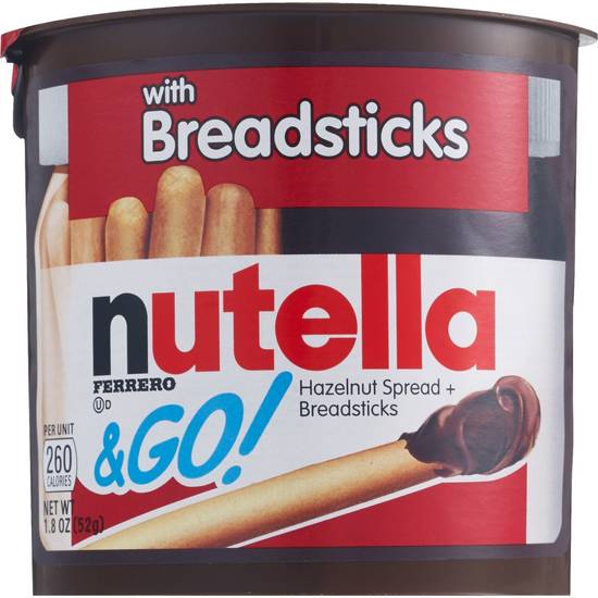 Order Nutella & Go Hazelnut Spread + Breadsticks food online from Cvs store, CENTRAL FALLS on bringmethat.com