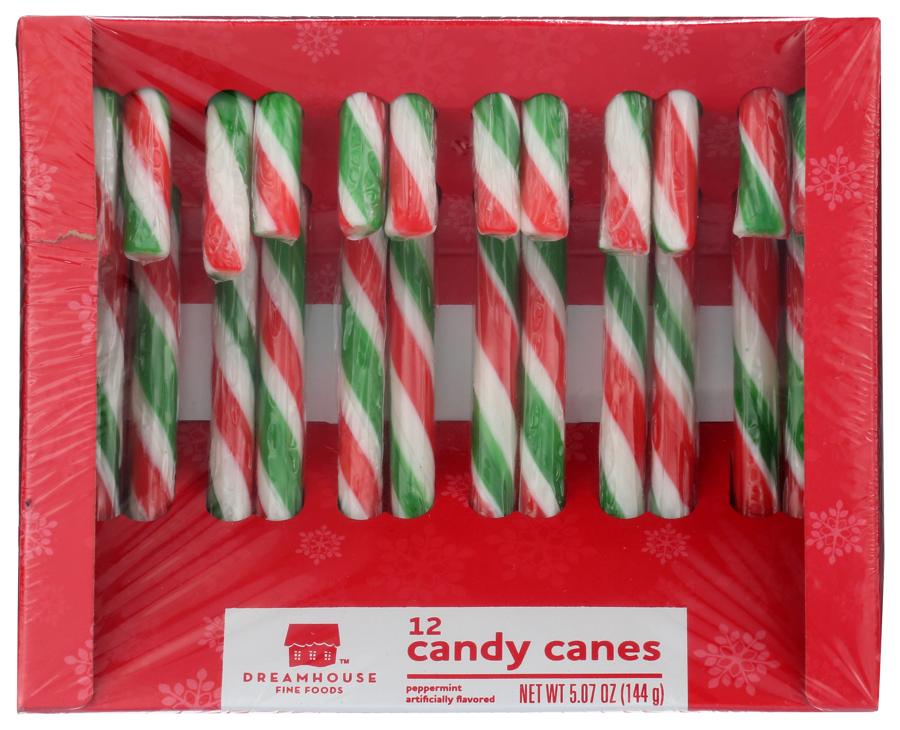 Order Dreamhouse Candy Canes - Red, White & Green, 12 ct food online from Bartell store, Edmonds on bringmethat.com