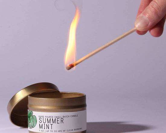 Order Just Bee Summer Mint Candle (3.5 oz) food online from Trio Pharmacy store, Columbus on bringmethat.com