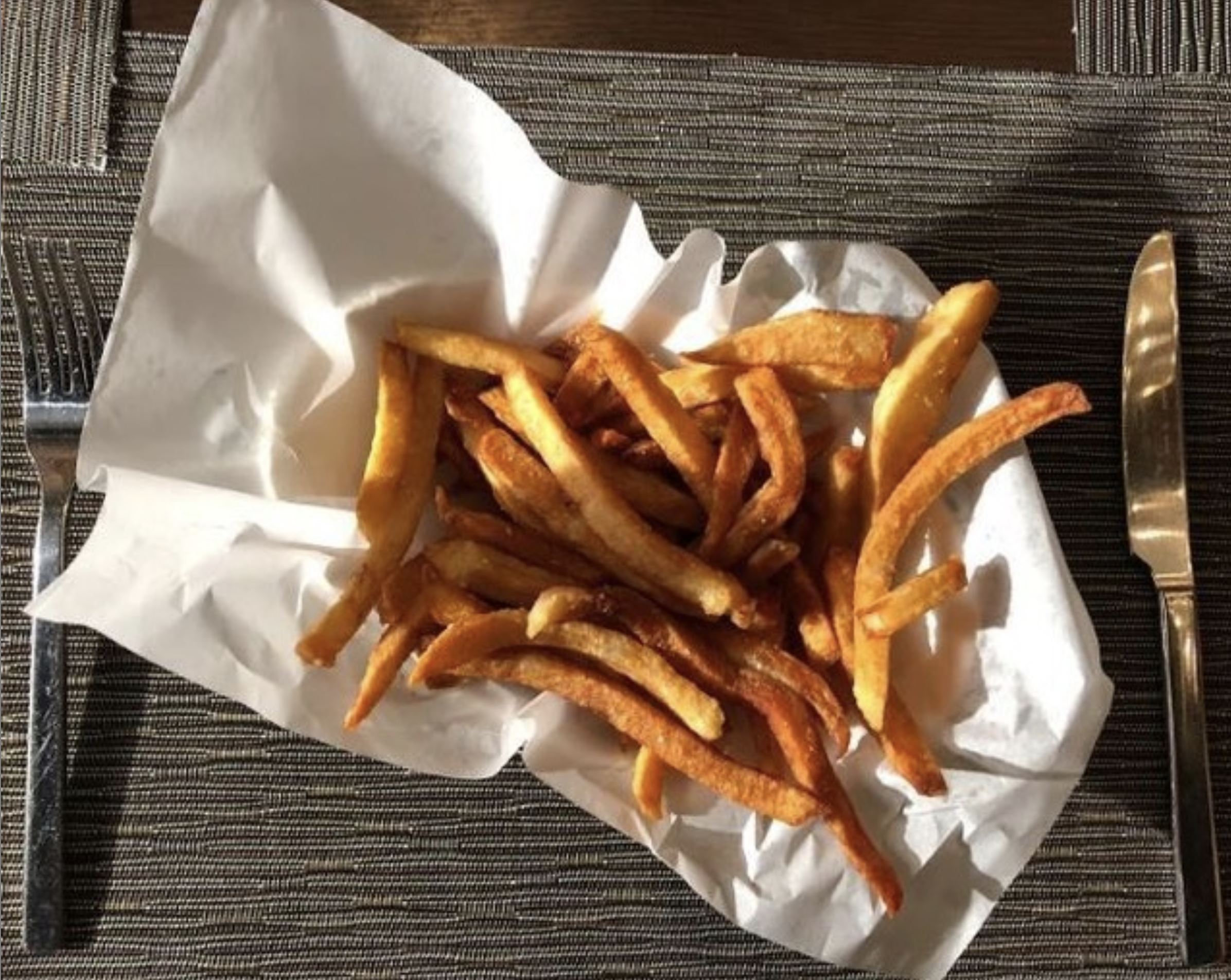Order PARMESAN POMMES FRITES FRENCH FRIES  food online from Butcher And Banker store, New York on bringmethat.com