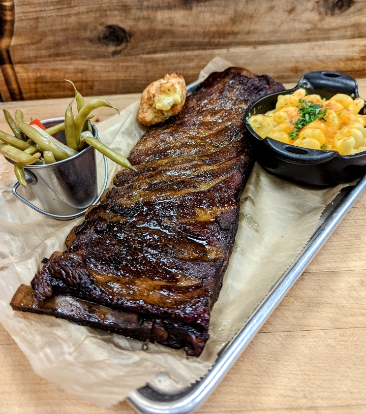 Order Full St. Louis Rib Tray food online from C.A.Y.A. Smoke House Grill store, Walled Lake on bringmethat.com