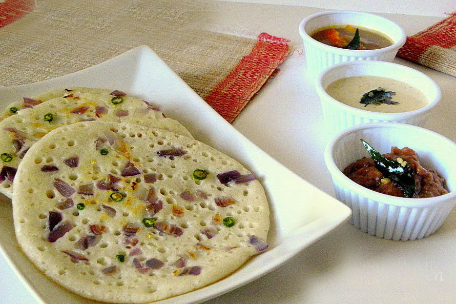Order Onion Chilly Uthappam food online from Priya Indian Cuisine store, Lowell on bringmethat.com