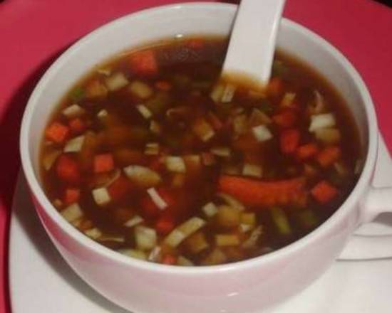 Order Hot and Sour  Soup  food online from Anjappar Indian Cuisine store, Austin on bringmethat.com