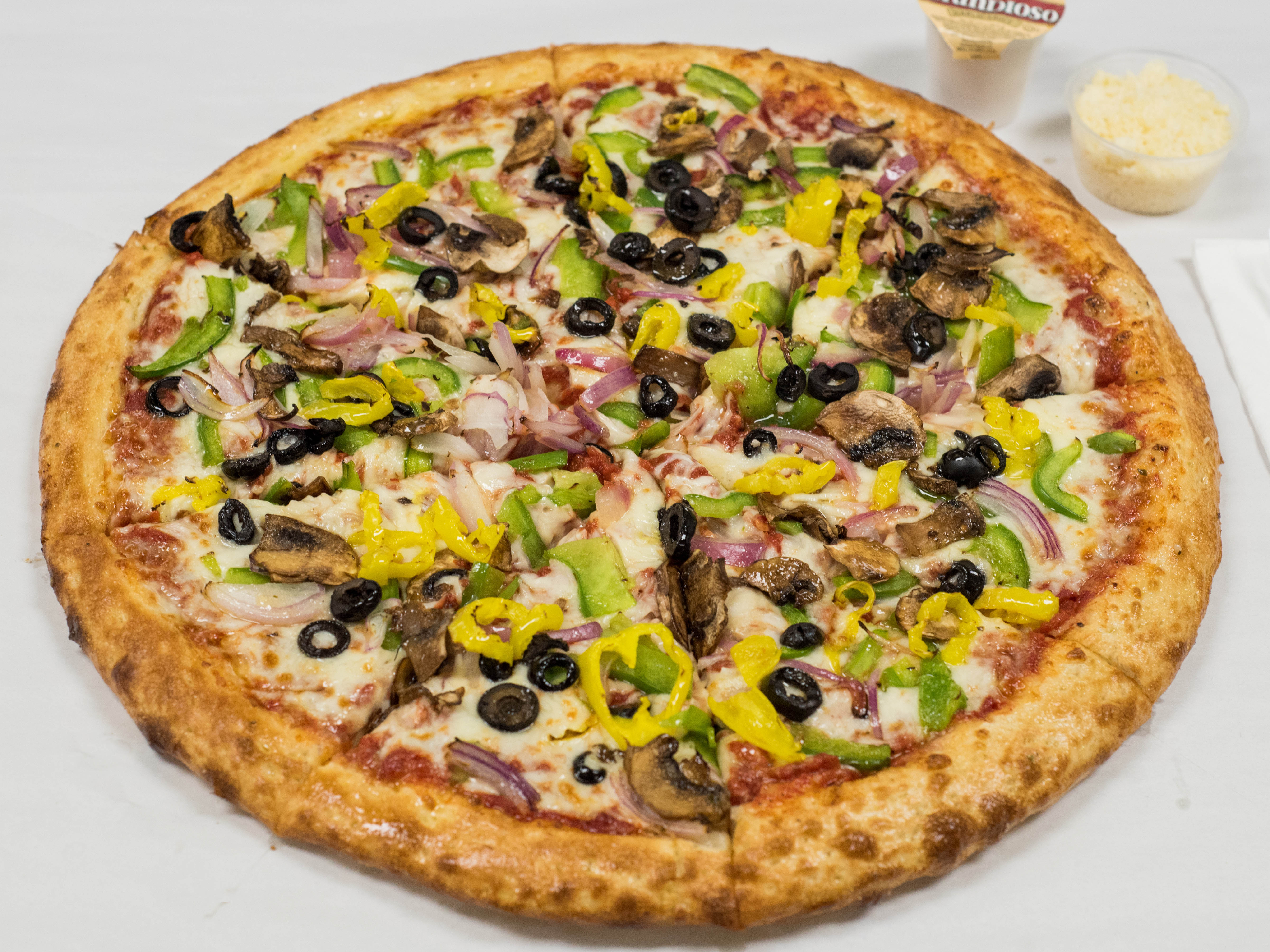 Order Veggie Pizza food online from Pizza Wings & More store, Reisterstown on bringmethat.com
