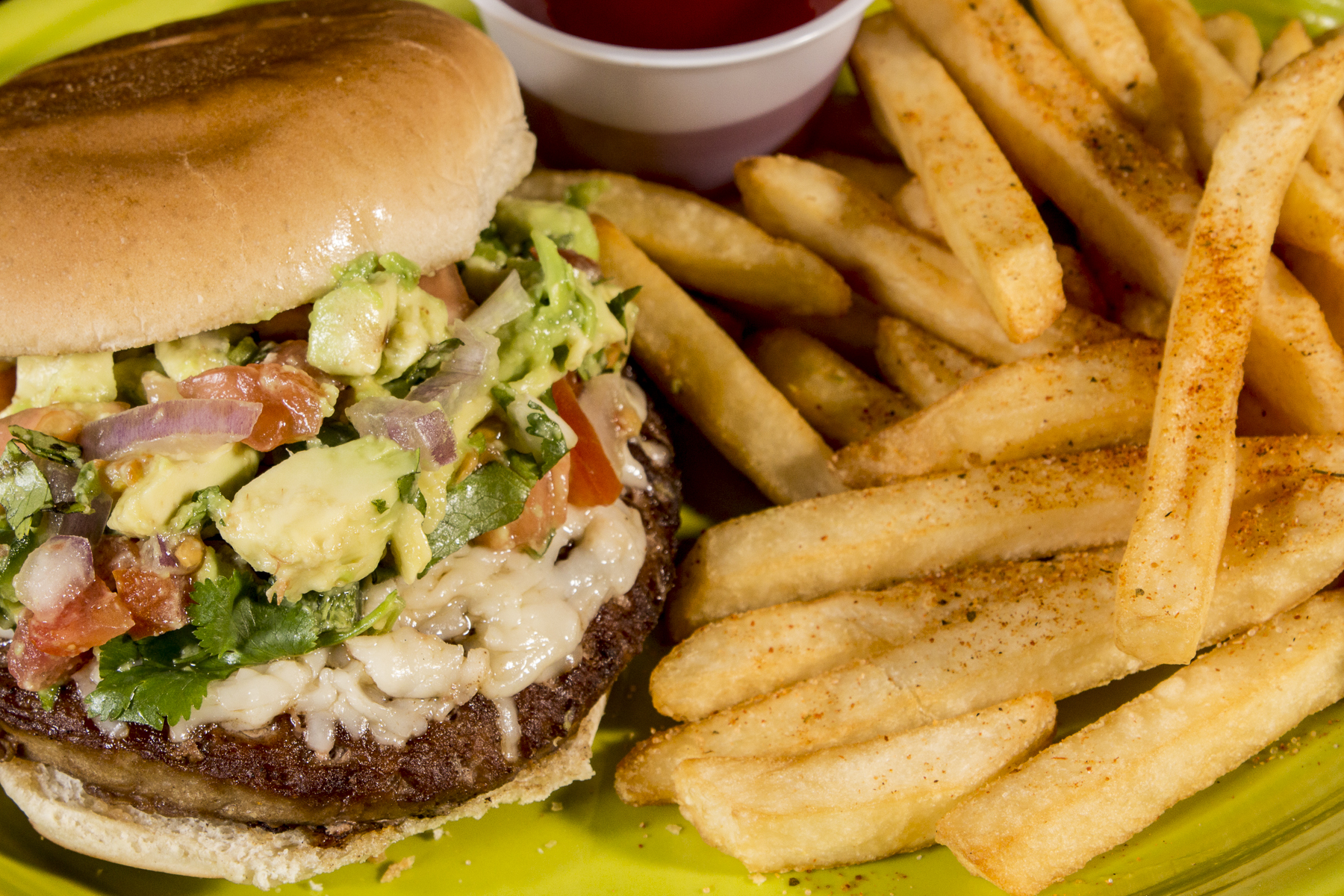 Order Fresh Guacamole Burger food online from Habanero Mexican Grill store, Clemson on bringmethat.com