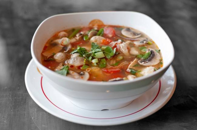 Order 41) Tom Yum Noodle Soup (GF) (V) * food online from Thai by Thai - Sterling store, Sterling on bringmethat.com