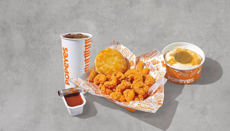Order ¼ Pound Popcorn Shrimp Combo* food online from Popeyes store, Gray on bringmethat.com