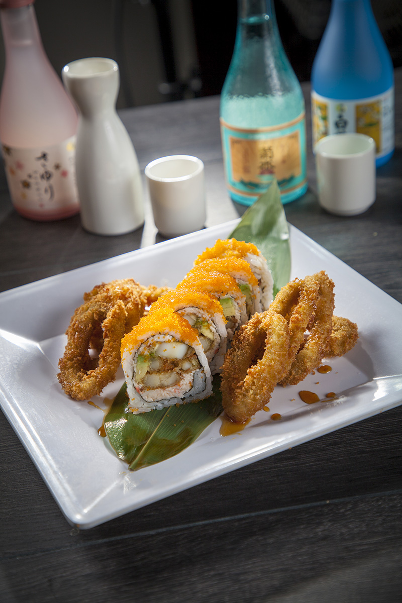 Order T9. Tempura Calamari Roll food online from Sake Sushi Japanese store, Montrose on bringmethat.com