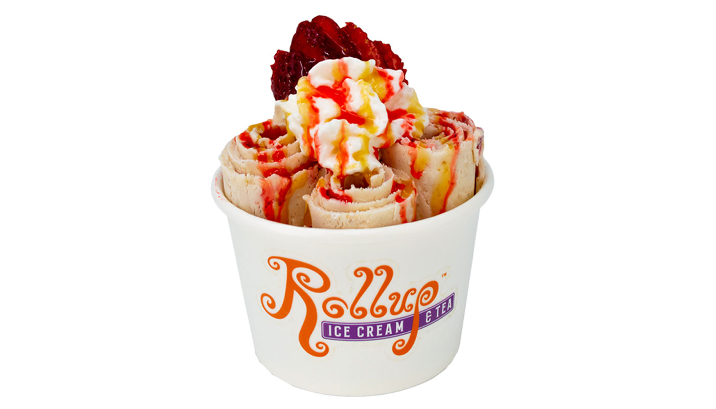 Order Strawberry Cheesecake Rollup Ice Cream food online from Rollup Ice Cream & Tea- Portage store, Portage on bringmethat.com